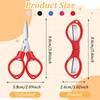 50 Pcs Mini Folding Scissors Small Foldable Travel Stainless Steel