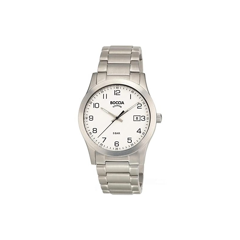Boccia Men's Analogue Quartz Watch with Titanium Strap 3619-01, Bracelet