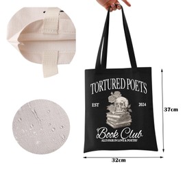 d Poet Tote Bag d Poet Book Club Reusable Shopping Bag TS New Album Shoulder Bag TS Singer Fans Gift, book club bl tote bag