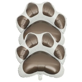 SHOWERORO 2pcs Dog Paw Foil Balloons for Birthday Party Decorations Inflatable Party Supplies Cute Dog Paw Design and Photo Props Lightweight Material