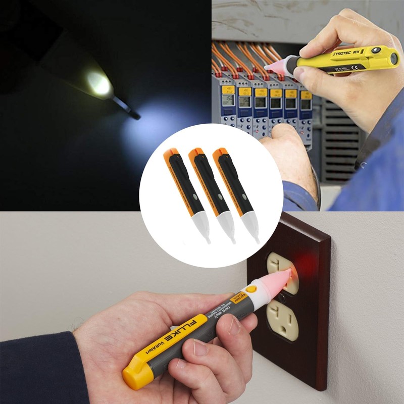 3 PCS Voltage Tester Pen, Volt Stick, Electric Tester Pen,