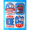Eureka Cat In The Hat Sticker Badge Sheet & Bookmark