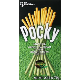 Glico Pocky Biscuit Sticks, Matcha Green Tea Cream, 2.47 Ounce (Pack of 1), (FD05J00297)