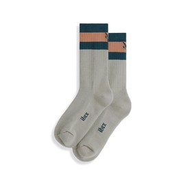 Ibex Traverse Crew Socks | Merino Wool Socks for Men and Women | Made in the USA (US, Alpha, Medium, Regular, Regular, Desert Tan/Green Gables/Warmwood)