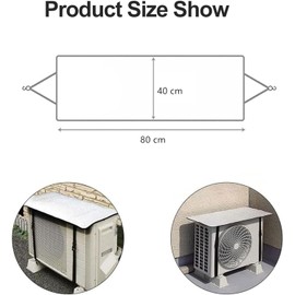 Rakiuty Waterproof Air Conditioning Cover, Outdoor Air Conditioning Cover, Waterproof, Outdoor Air Conditioning Cover, Air Conditioning Dust Protection Protection for Air Conditioning, Sun Protection