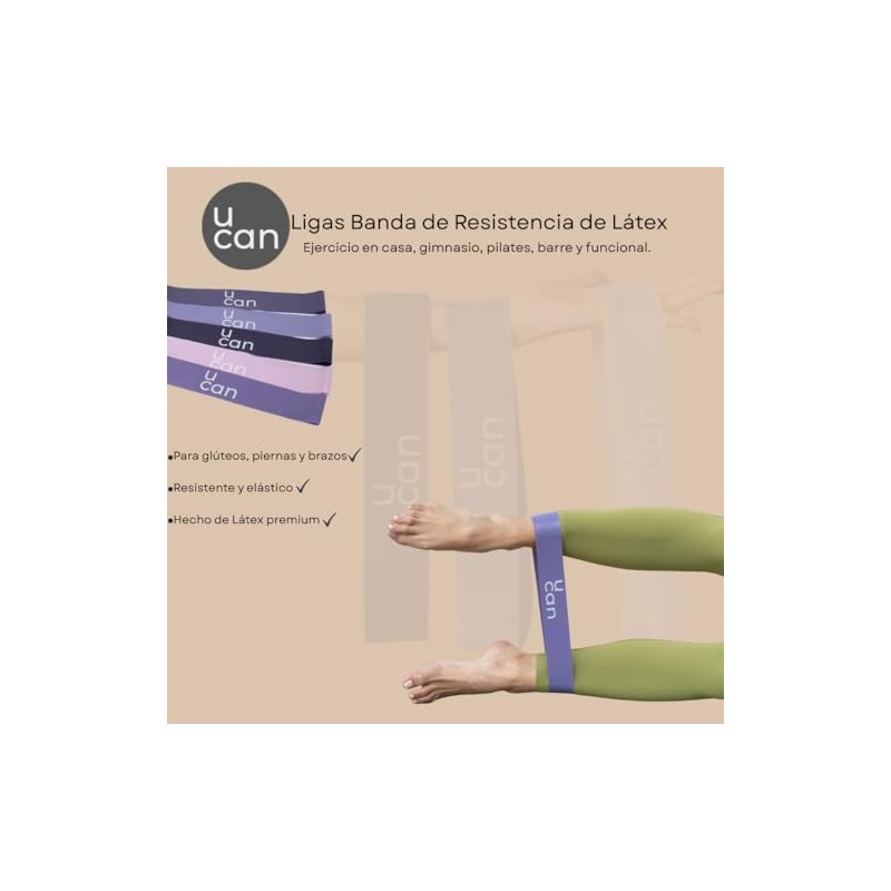 U can - Ligas Banda de Resistencia de Latex para