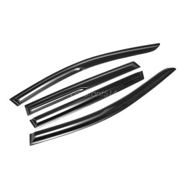 ZERO TOWN Window Visors Vent Rain Guards For 2017-2022 Honda CRV CR-V Out-channel Style *4