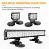 WFPOWER 2 Pack Strong Magnet Base Bracket for Light Bar,