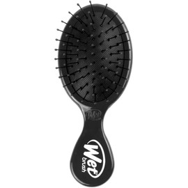 Wet Brush Cepillos desenredantes para el cabello, color negro, mini cepillo desenredante con cerdas IntelliFlex ultra suaves que se deslizan a través de enredos con facilidad, peine sin dolor para todo tipo de cabello