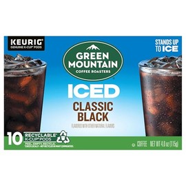Green Mountain Coffee Roasters, Coffee Brew Over Ice Classic Black Kcup 12 Count, 4 Ounce