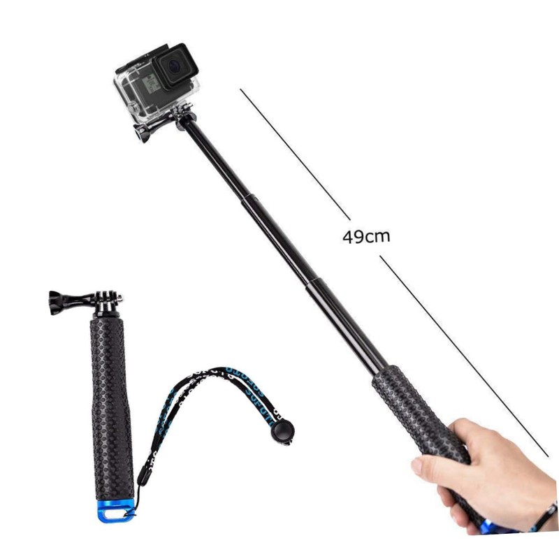 TEHAUX Telescopic Selfie Stick Monopod Extendable Aluminum Alloy Camera Pole