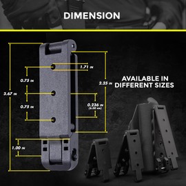 HolsterBuilder HB 6mm Opening Adjustable Molle-Lock
