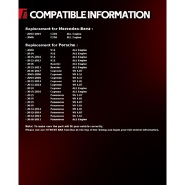 Torchbeam 158360 AC Compressor Fit for E350 C230 911 Cayenne for Pa-na-mera Boxster Cayman, 2006 2005 2014 2015 2013 2004 2012 2009 2016 2011 2003 2010 2017, 4.5T, 4.5L, 4.8L, 4.8T, 3.6L, 3.0T