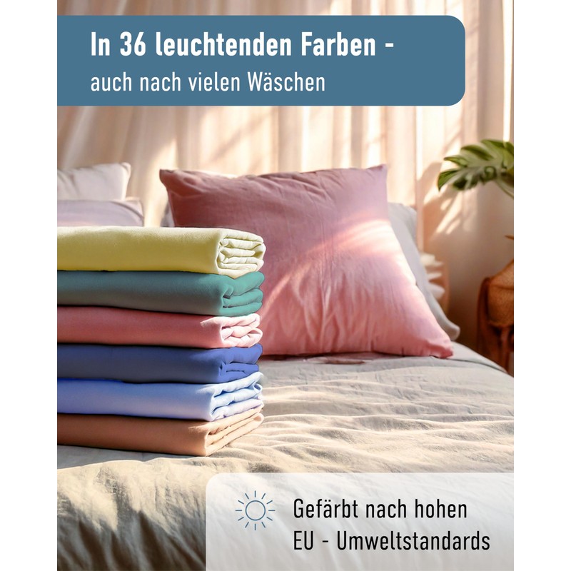 Form Esse Jersey Fitted Sheet Bella Gracia, linen, 90x190 -