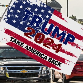 BEZKS Trump 2024 Take America Back Flags 3x5 FT Outdoor - USA,Best Choice Trump Banner for Outside with 2 Brass Grommets UV protection Fade Resistant for Indoor Outdoor (TT01)