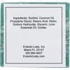 Eclectic Lady Lime Glycerin Soap, 4 oz Bar