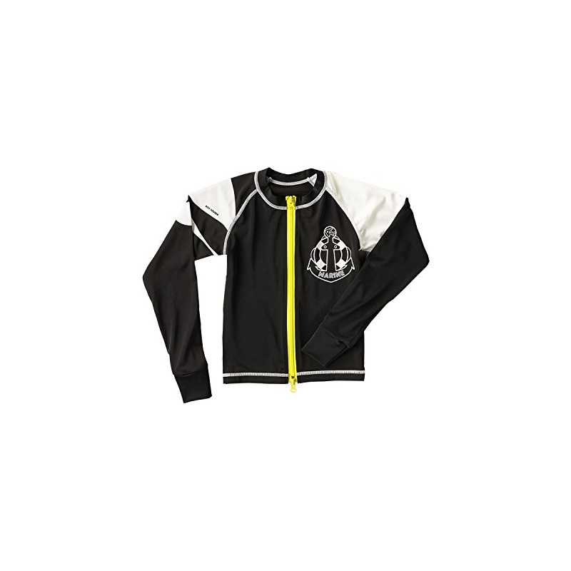 RA5120 Leaf Tourer Rash Guard for Kids, Junior, Front Zip,