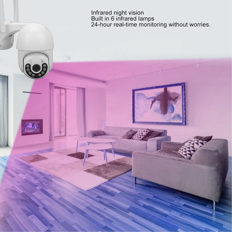 2.4GHz WiFi Securtiy Camera Two Way Audio AI Human Detection