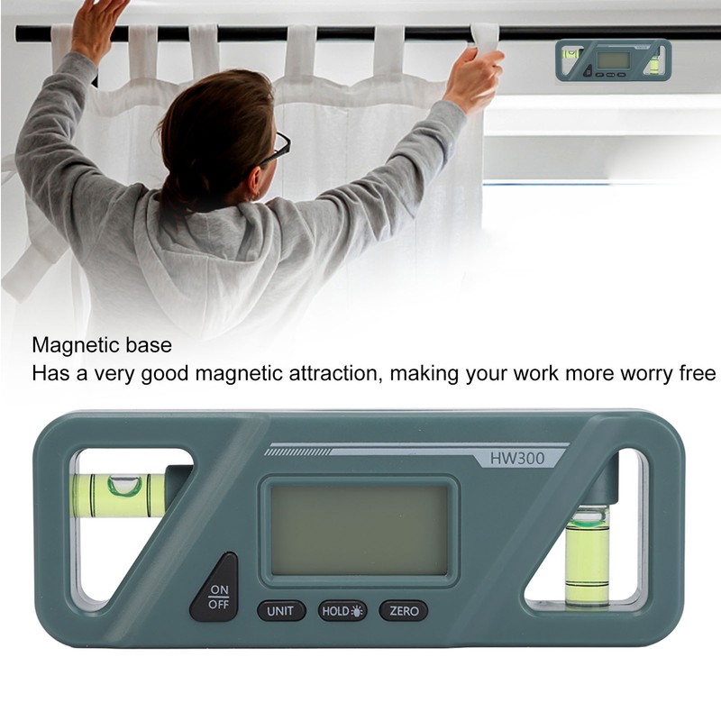 Digital Inclinometer Plastic ABS Magnetic Base Level Angle Measuring Gauge