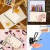 12pcs/Set Fabric Canvas Pouches with Zipper, Sublimation Blank DIY Craft