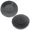 SPARES2GO Round Carbon Filter Pair compatible with Elica Cooker Hood