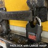 Alarm Padlock Anti-Theft Security Keyed Padlock Lock 110dB (decibels) Sound