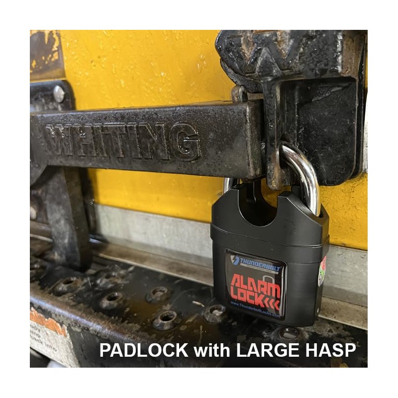 Alarm Padlock Anti-Theft Security Keyed Padlock Lock 110dB (decibels) Sound