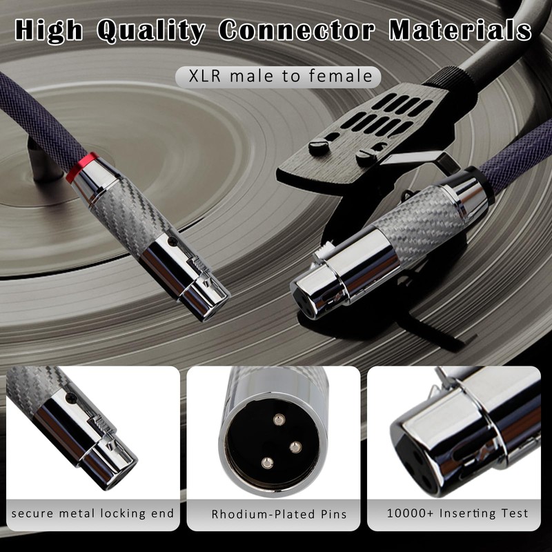 Preffair 18 Gauge Balanced Interconnect Cord Audio 3 Pin XLR