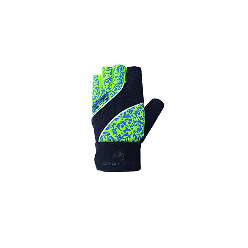 Chiba Lady Women's Gloves Wris Tpro, 40916, Turquoise/Apple Green, L