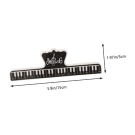 Kisangel 5pcs Music Sheet Holder Clip Lightweight Piano Page Clips for Easy Carrying Elegant Design for Musicians