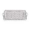 Mud Pie Nested Basket Weave Trays, 15" x 7", WHITE