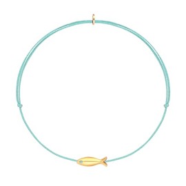 KURTCB Fish Ankle Bracelet Cute Minimalist Maximalist Lucky Goldfish String Adjustable Bracelets Anklet for Women BFF (Green)