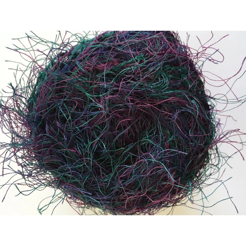 Crystal Palace Fizz Eyelash Yarn #7122 Delphinium - Purples, Teal