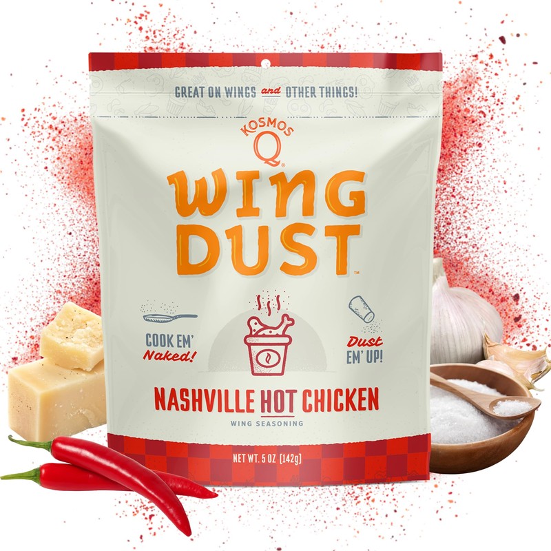 Kosmos Q Nashville Hot Chicken Seasoning Wing Dust, Savory &