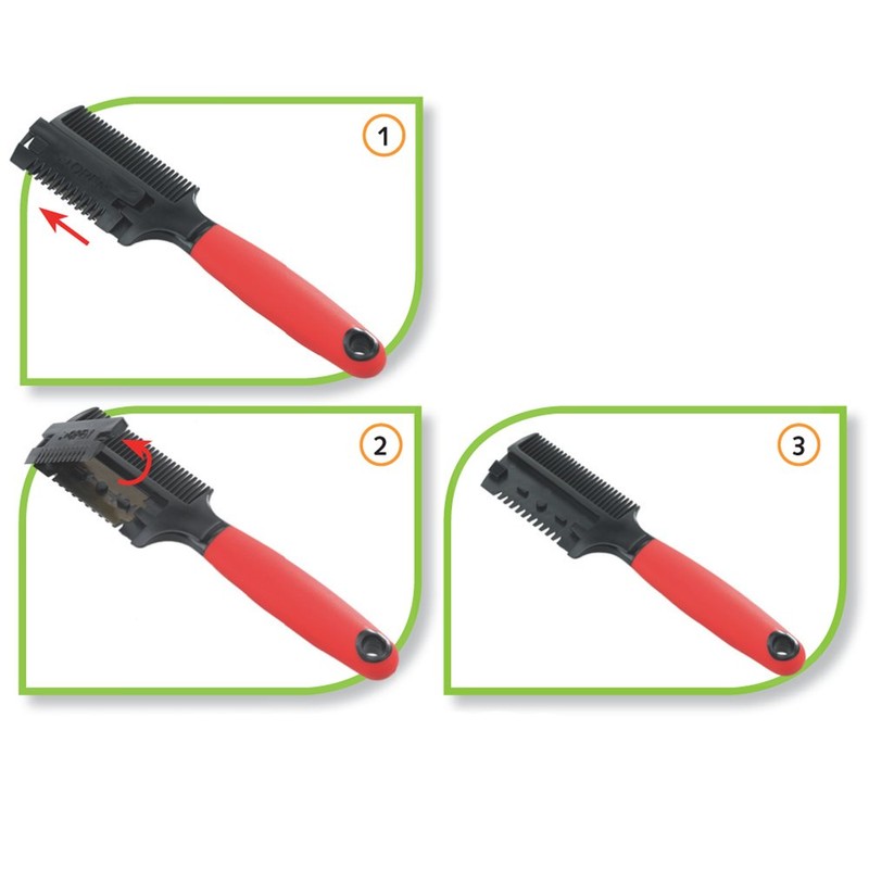 Ferplast Double comb with razor for dogs GRO 5991, 18,3