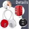 SANBREVE 4 Piezas Candados De Combinación Mini Casillero Por Mochila