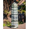 Large Crystal Wall, Swiss Opal Crystal Points Tower Wall Hexagon