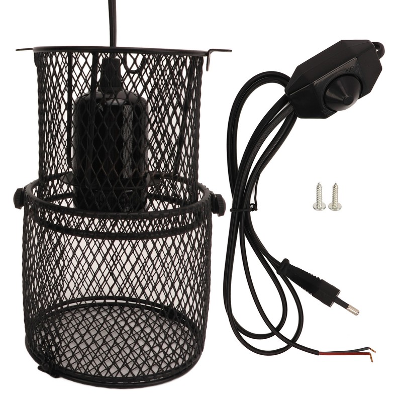 Reptile Heat Lamp Guard Avoid Scald Retractable Reptile Heat Lamp