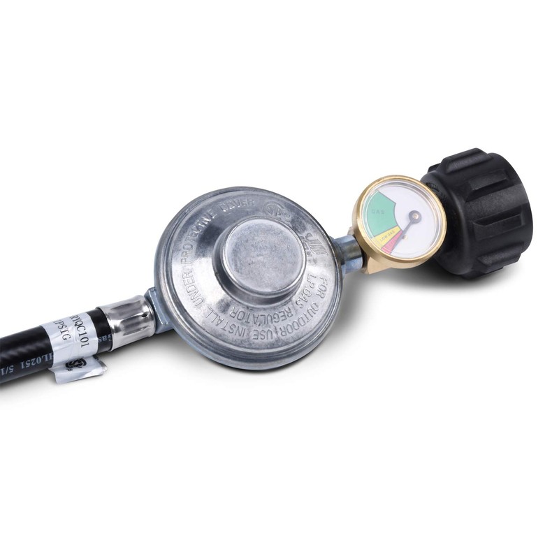 GasSaf 5FT Propane Regulator with Hose, Griddles Regulator and Gauge