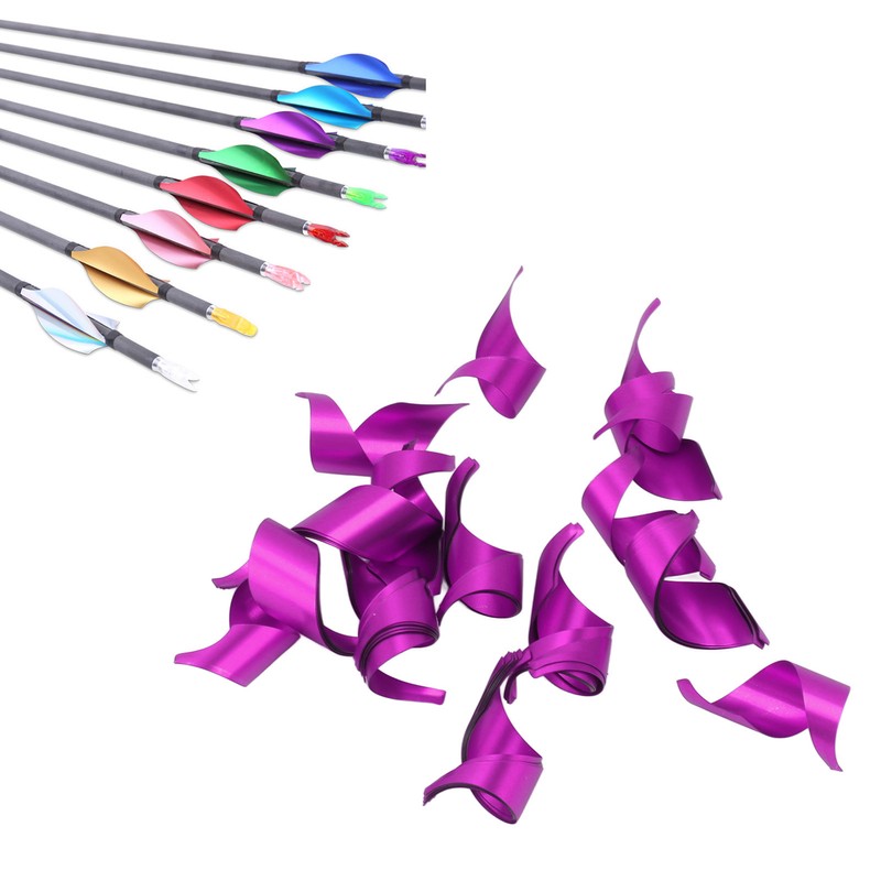50PCS Archery Spin Vanes 1.75 Inch Right Hand Metal Spin