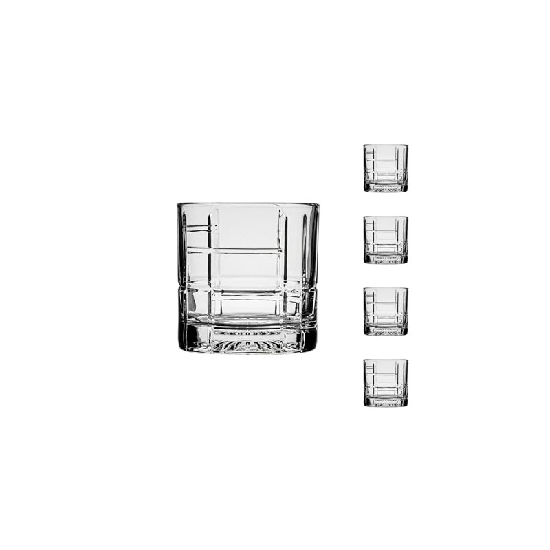 Ocean by Anchor Hocking Traze Future Rocks Glasses (4-Pieces), 12-ounce,