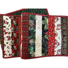 Handmade Christmas Table Runner Handmade, 48 inch, Holiday Table Mat Topper Centerpiece