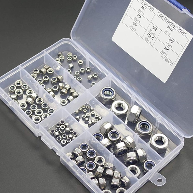 Lock Nuts Hex Nuts Stop Nuts Clamping Nuts Self-Locking 304