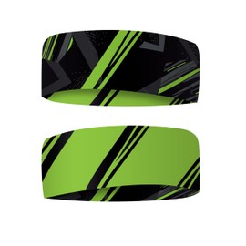 Sports Headband - Sustainable, Seamless, Elastic (Green Grey)