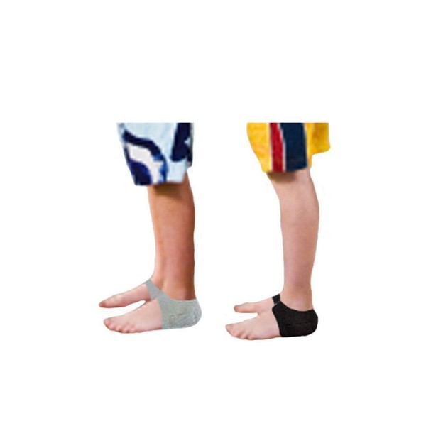 HealthyNees Kid’s 2 Pairs Combo Set Foot Heel Arch Pain Pressure Neoprene Gel Silicone Cushioning Sleeve (Kids)