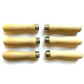 LUTZ 6 PC SHORT FERRULE FILE HANDLE #1 FOR 3-4" FILES - USA