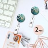 quohet 2 Pack Retractable Badge Holders Cute Badge Reel Badge