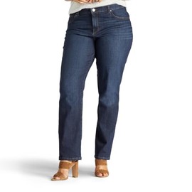 Lee Women's Plus Size Relaxed Fit Straight Leg Jean, Verona, 16