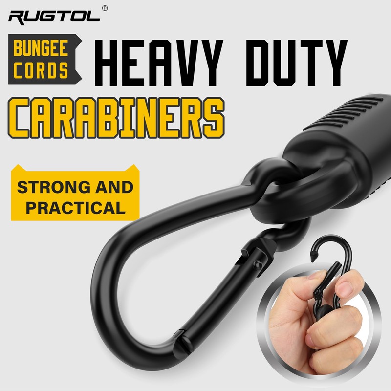 Bungee Cords with Hooks, Upgrade 30cm Adjustable Bungee Cords with