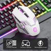 Mouse Inalámbrico Bluetooth Ratón Gaming Recargable, Ratón Ergonómico de 7